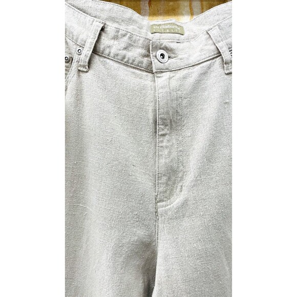 Vintage Linen Pants Liz Claiborne Linen Pants Womens Linen VTG Pants 32x32 Linen - Picture 4 of 16